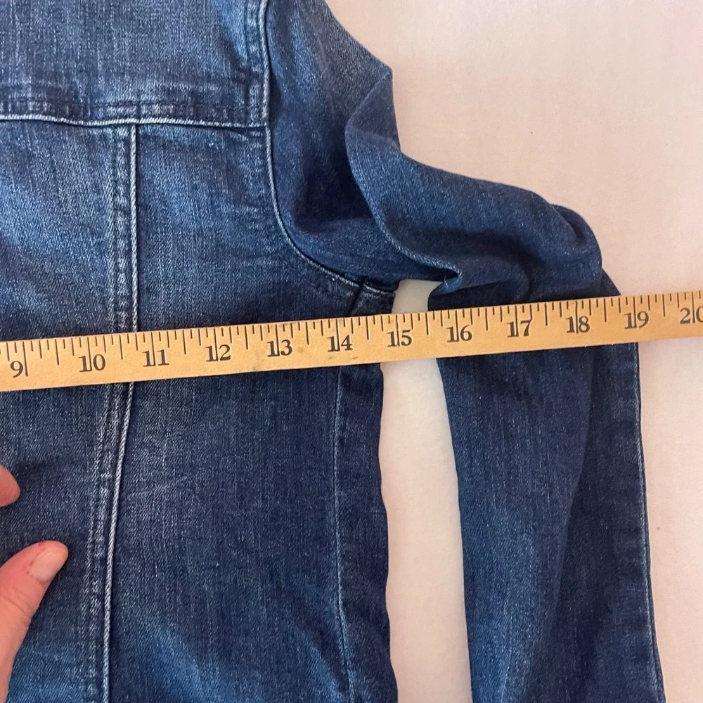 GapKids 1969 Girls Dark Wash Denim‎ Trucker Jacket Size L Large 527882-00